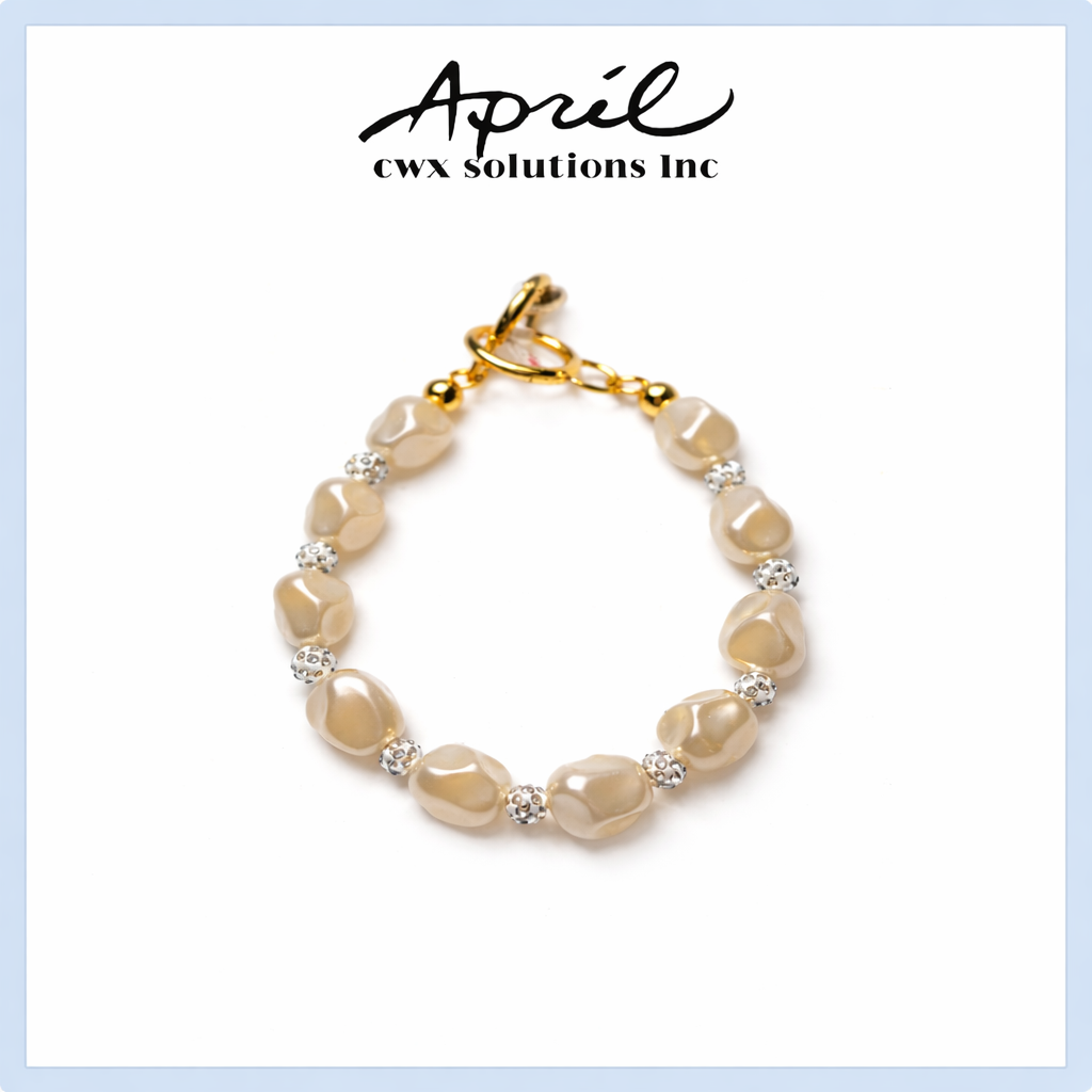 Pearl and Rhinestone cellphone chain ,Luxury phone charm for your everyday chic look