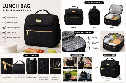 LUNCH BAGStylish · Insulated · Practical