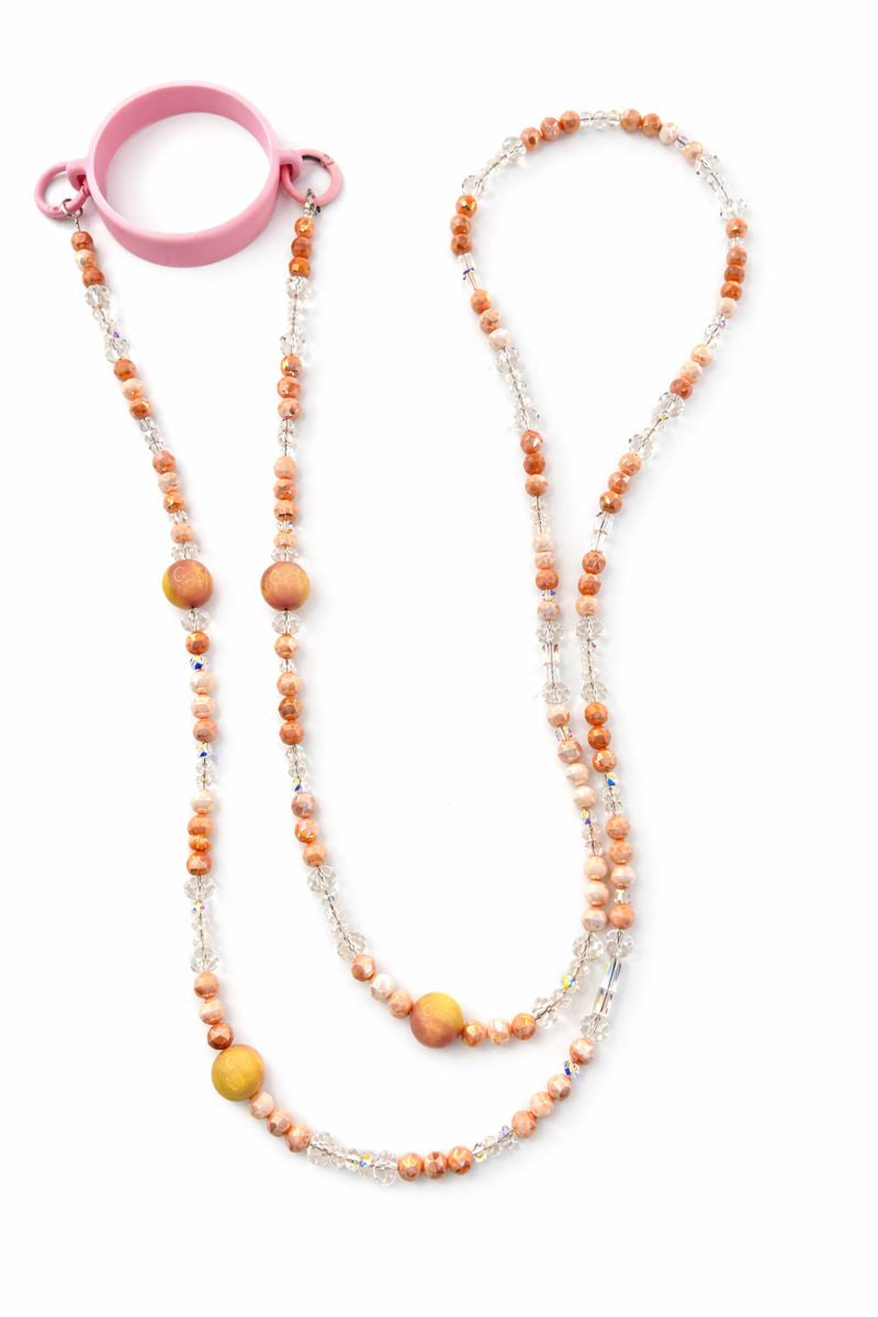 Handmade Multi-layer Beaded Phone/Bag Charm, Y2K Kawaii Coquette Accessory (3 Color Options)