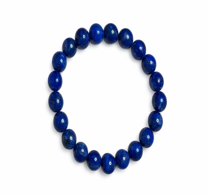 Deep Blue Speckled Beaded Bracelet for Women, Resin Glass Stackable Bracelet, Customizable Boho Jewelry Gift