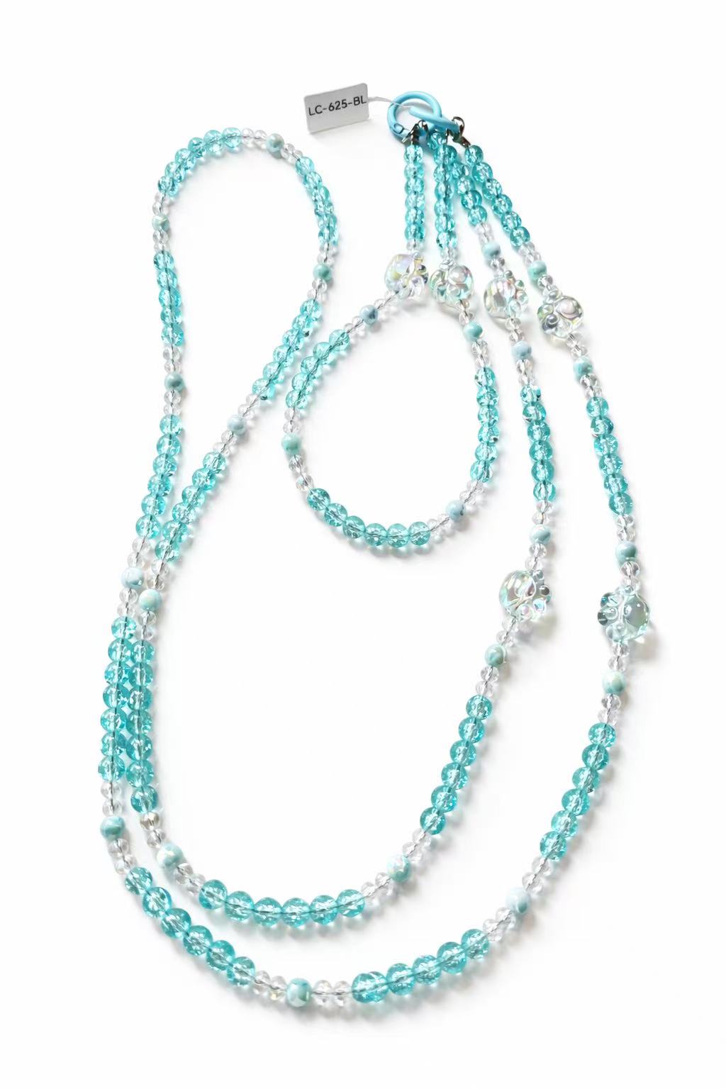 Handmade Multi-layer Beaded Phone/Bag Charm, Y2K Kawaii/Gothic Accessory (3 Color Options)