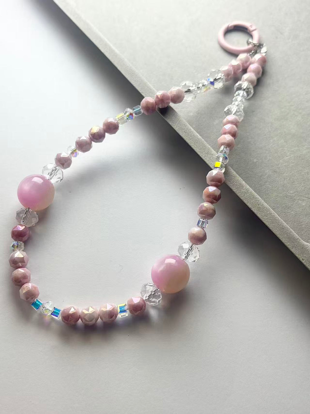 Handmade Multi-layer Beaded Phone/Bag Charm, Y2K Kawaii Coquette Accessory (3 Color Options)